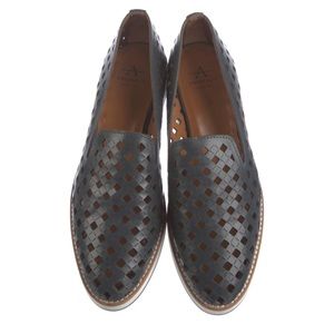 Aquatalia Laser-cut Loafer, Navy